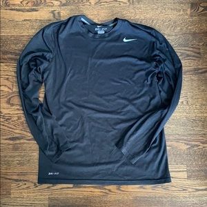Nike long sleeved dri fit shirt